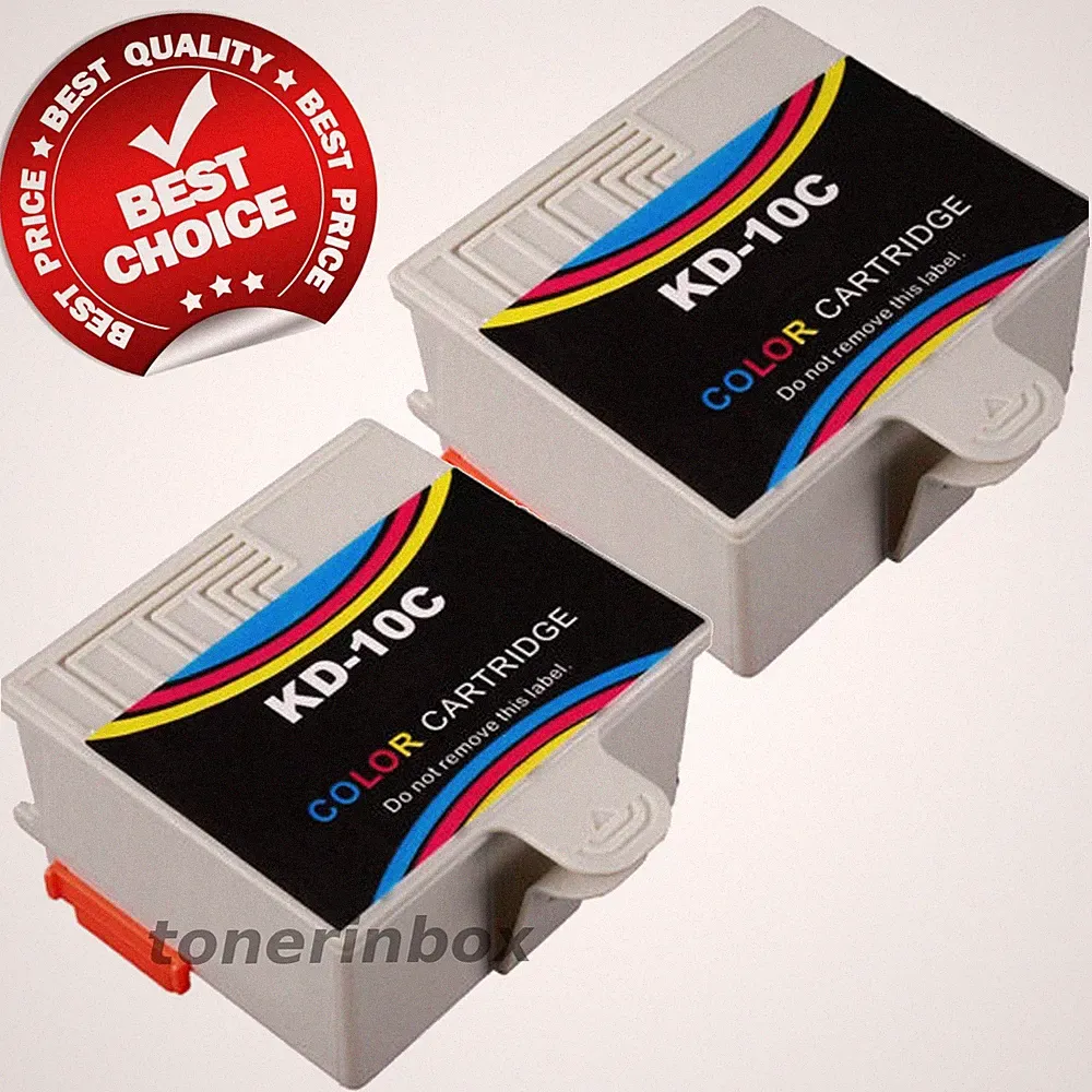 2 Pack #10 Color Ink for Kodak 10 C ESP 3200 3250 5200 5250 7250 9250 Printer