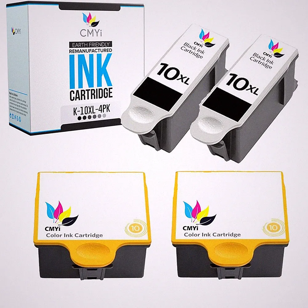 4PK CMYi Compatible Printer Ink 10B 10C for Kodak ESP 9250, 6150, 5100, 5300