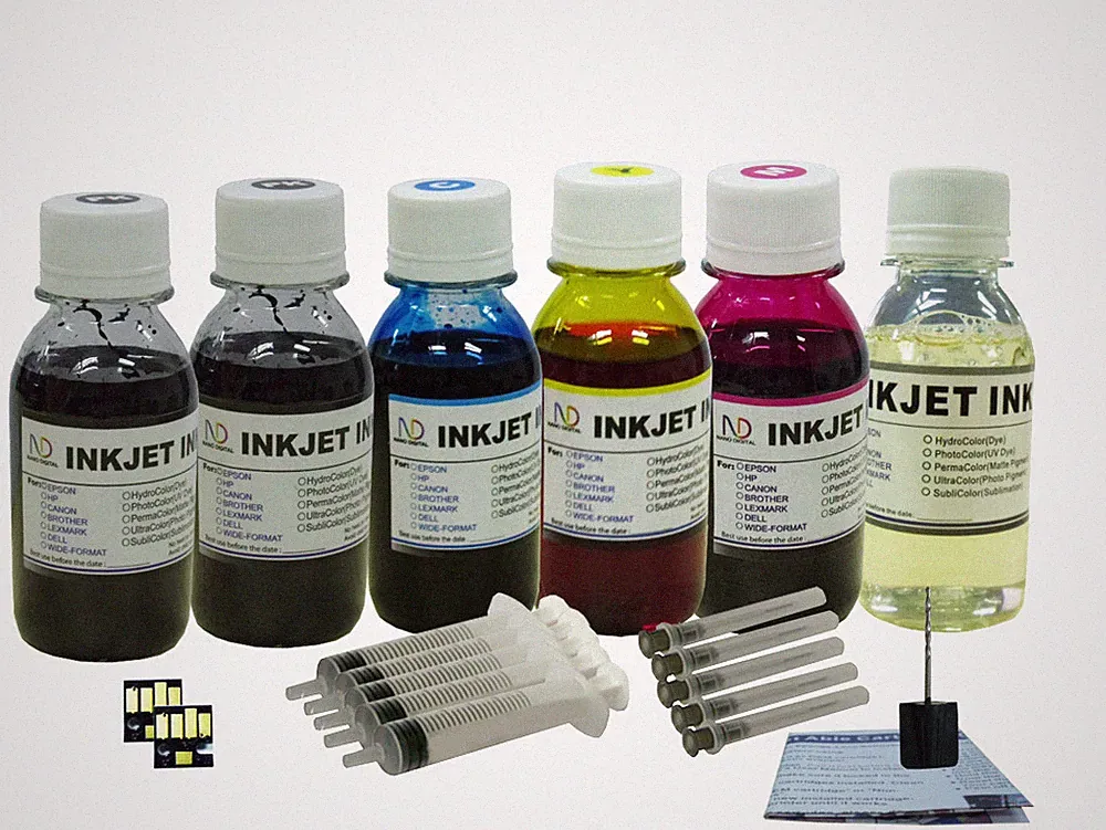 6X4oz/s ND® Refill ink for Kodak 10: EasyShare 5100 5300 5500 printer + 2Chips