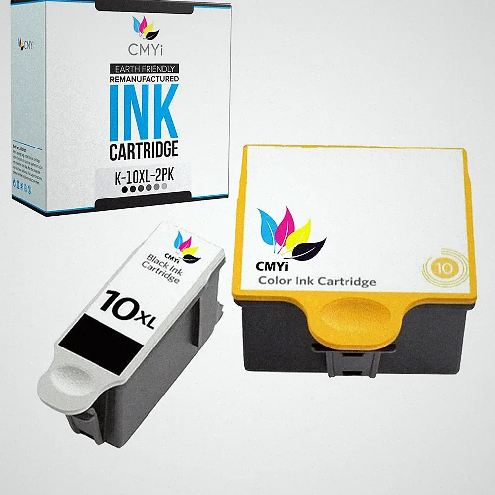 CMYi Compatible for Kodak 10XL Ink Cartridges Black Color Printer Easyshare ESP