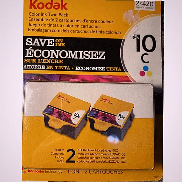 Genuine Kodak Color Ink Twin Pack 10C NEW 2x420 Kodacolor Technology