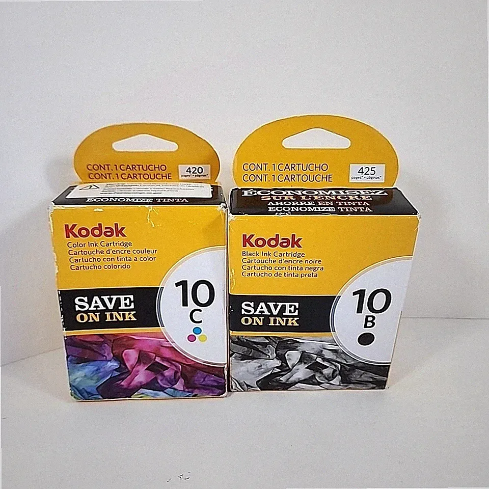 Genuine Kodak Ink 10C 10B Printer Inkjet Combo Multi-Color & Black