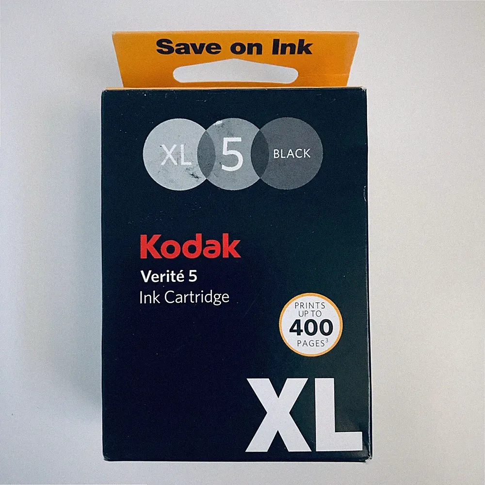 Genuine Kodak Verité 5 XL Black Ink Cartridge NO BOX - Up To 400 Pages