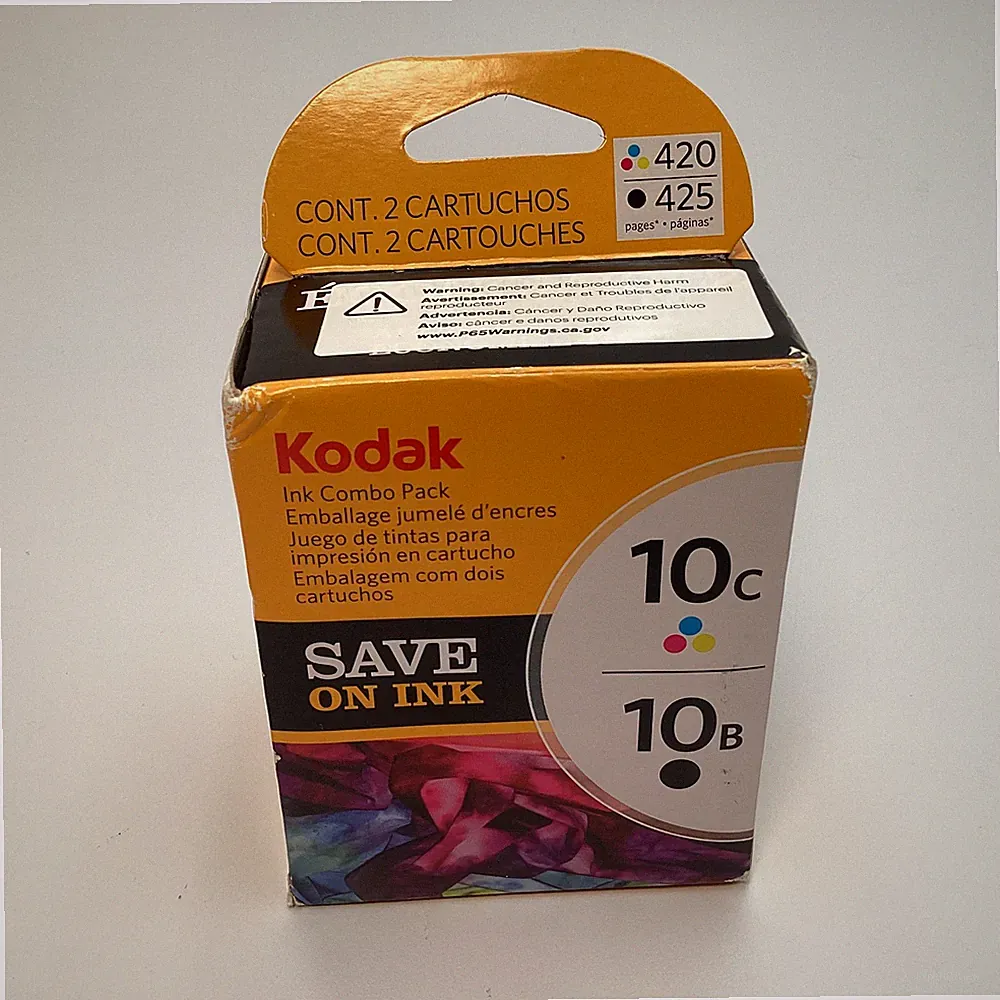 Kodak 10B & 10C Ink Combo Pack - CAT 836 7849 - Black & Color Cartridges, Sealed