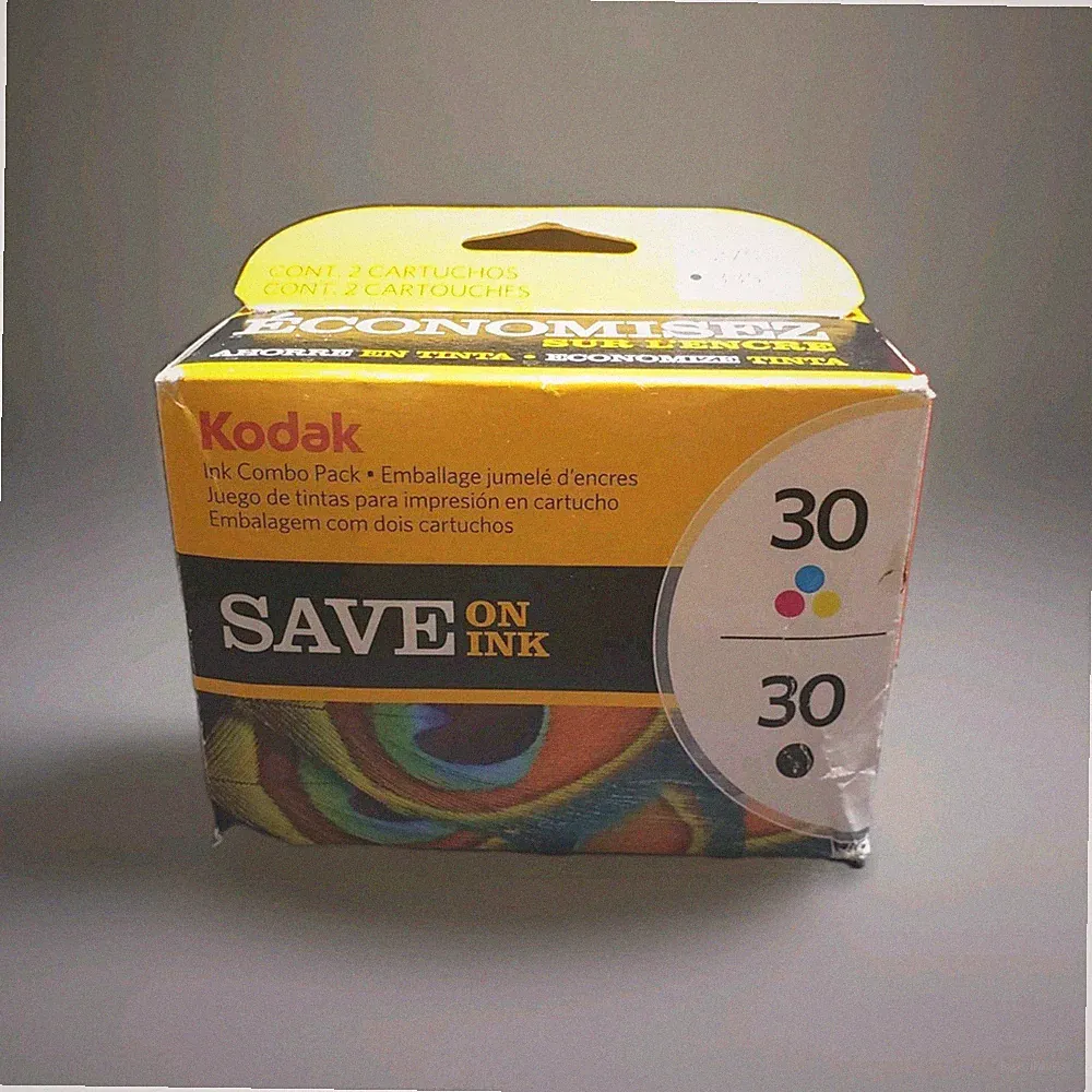 Kodak 30 Black And Tri-Color Genuine Ink Cartridges Combo Pack New