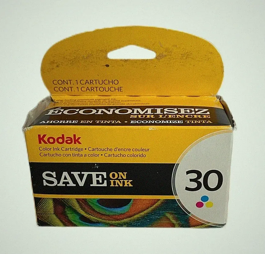 Kodak 30 Color Ink Cartridge NEW Sealed NOS Genuine Printer Ink Expired