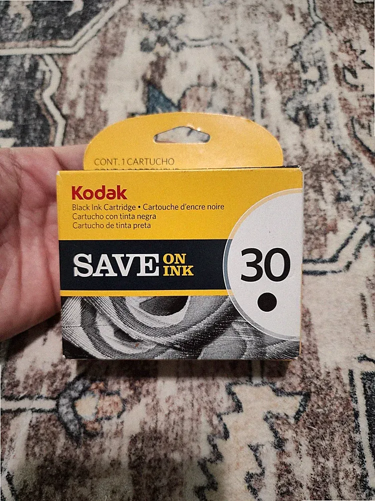 Kodak 30 Ink Cartridge Genuine Black 8345217 NEW Sealed
