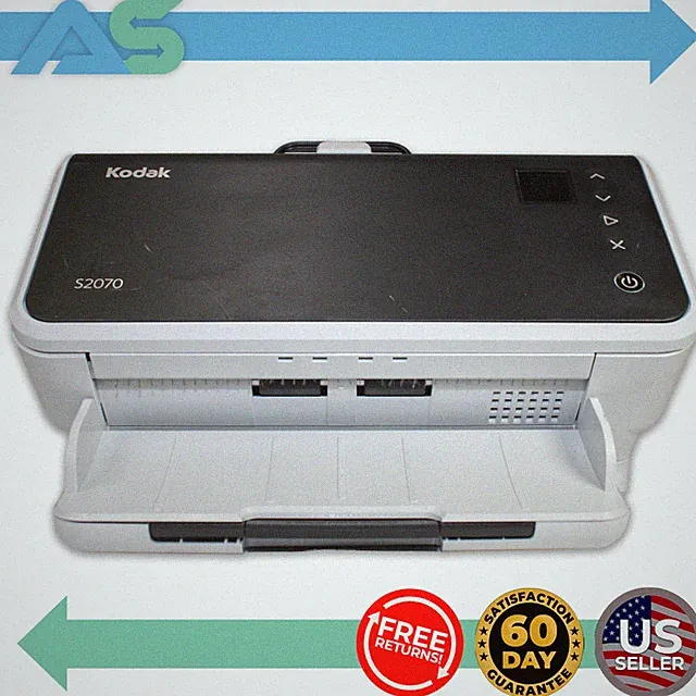 Kodak Alaris S2070 Sheetfed Color Duplex Document Scanner 24-bit Color Dual CIS