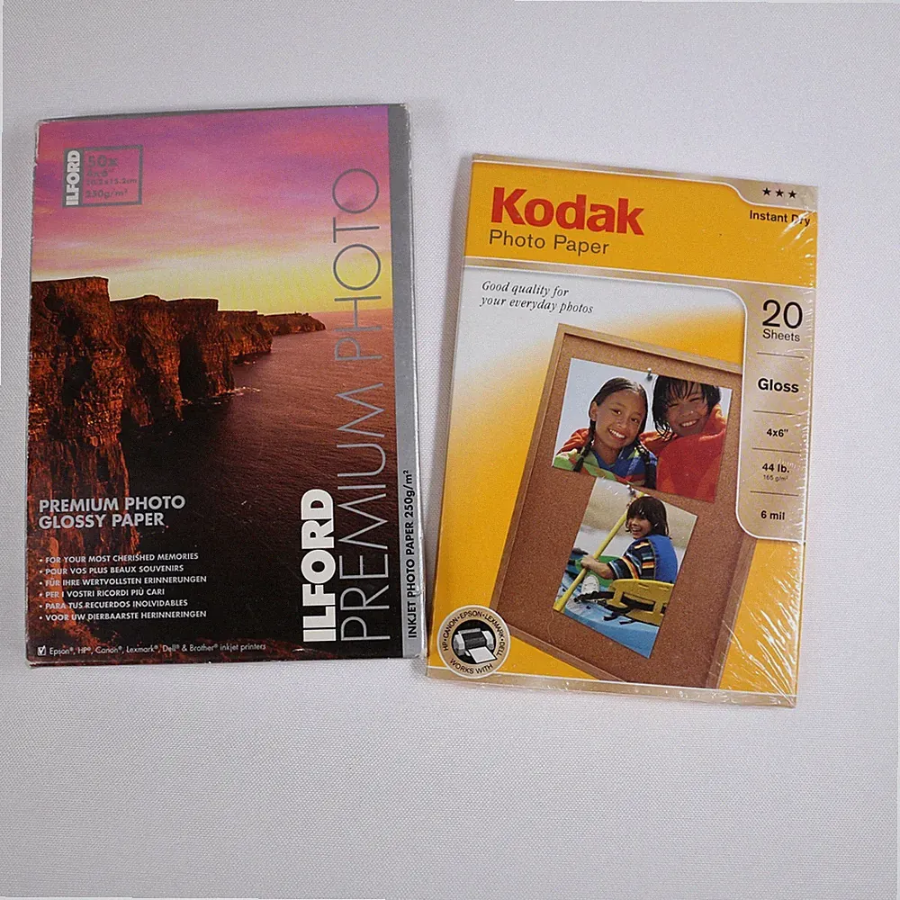 Kodak and ILFORD Premium Photo Paper 4” x 6” Glossy Finish 70 Sheets NEW Sealed
