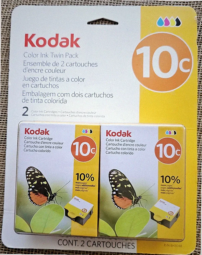 Kodak Color Ink Twin Pack 10c Cartridges New Sealed 2010