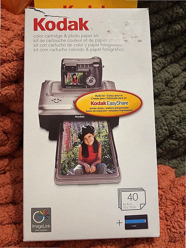 Kodak Easy Share Color Cartridge & Photo Paper Kit 40 4x6 Paper Ink Cartridge