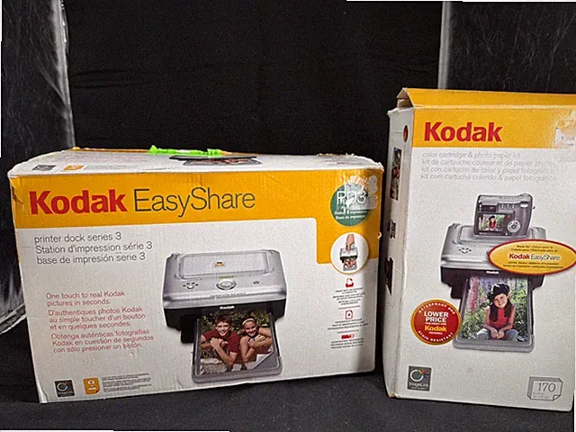 Kodak Easy Share Series 3 Printer Dock & Color Cartridge & Photo Paper Kit PH160