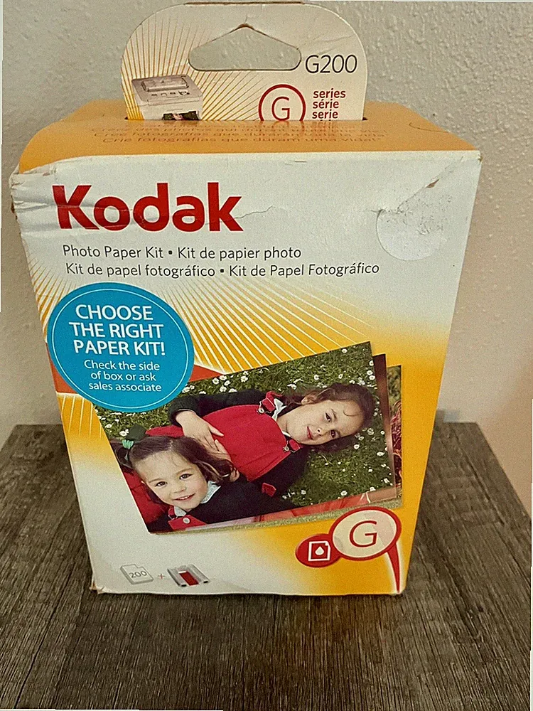 Kodak G200 Color Cartridge Photo Paper Kit For G Series Printer Docks