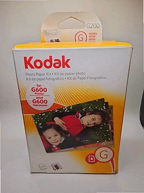 KODAK G200 Color Cartridge Photo Paper Kit G Series Docks 200 Sheets NEW SEALED