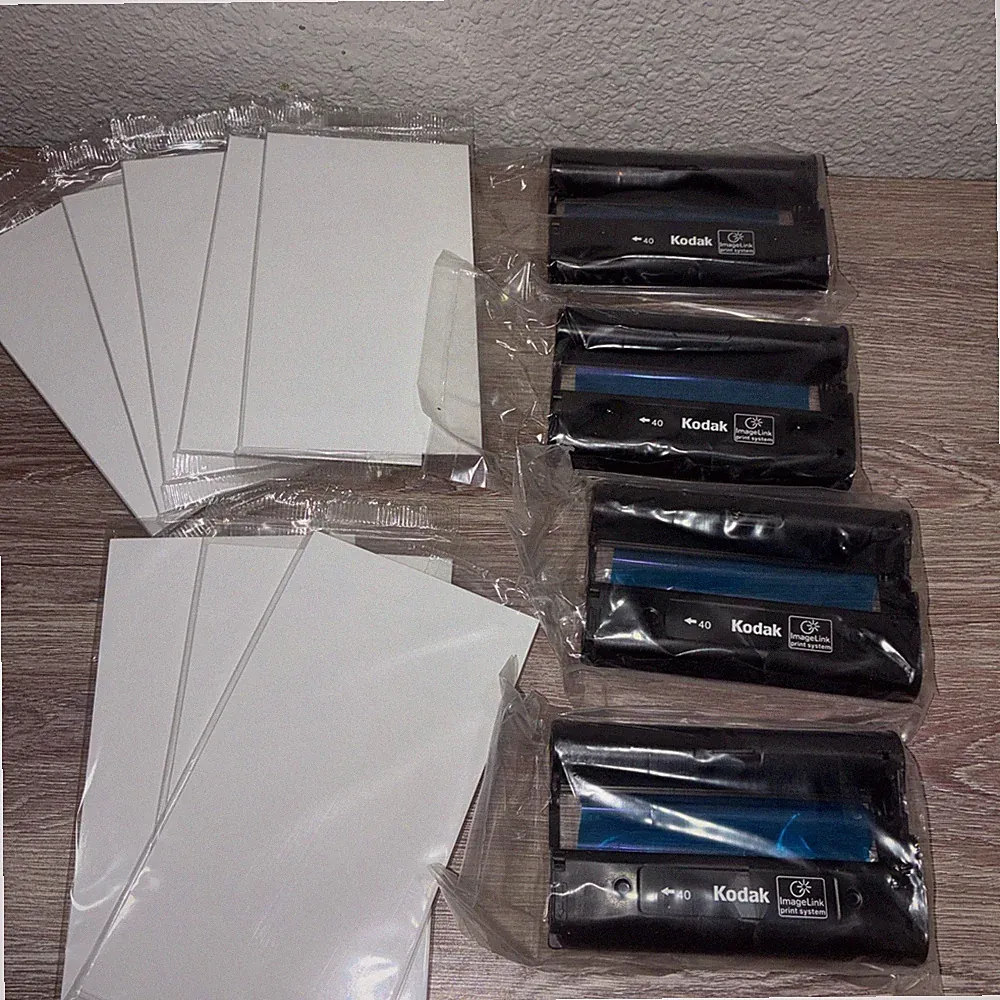 Kodak ImageLink 40 Print System Toner Ink Cartridges X 4 And 160 Sheets