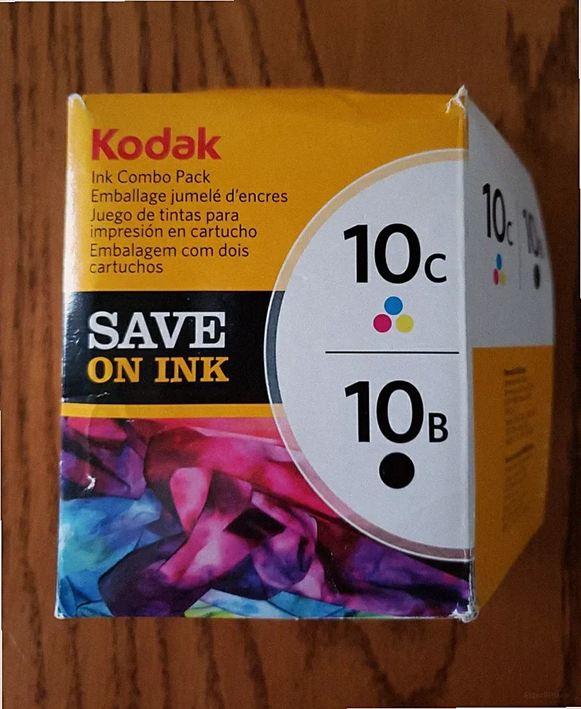 KODAK INK COMBO PACK 10C & 10B-OPENED BOX