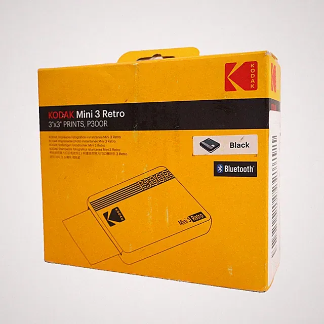 KODAK Mini 3 Retro Portable Photo Printer, Compatible w/ iOS Android & Bluetooth