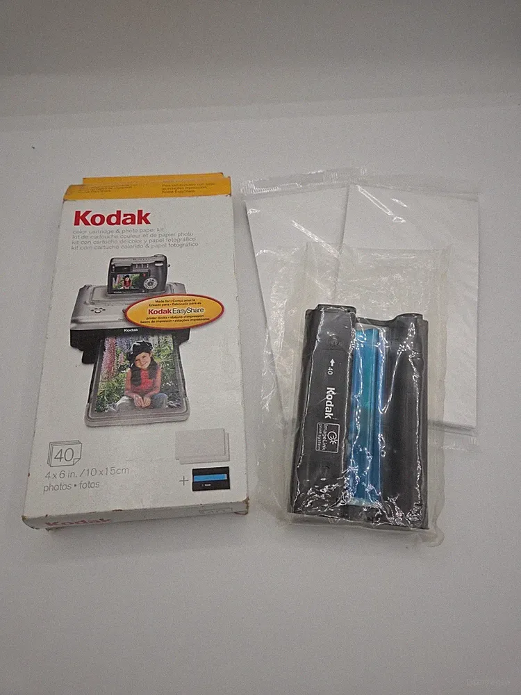 Kodak PH-160 Color Cartridge & Photo Paper Kit 160 4x6 Camera Print EasyShare