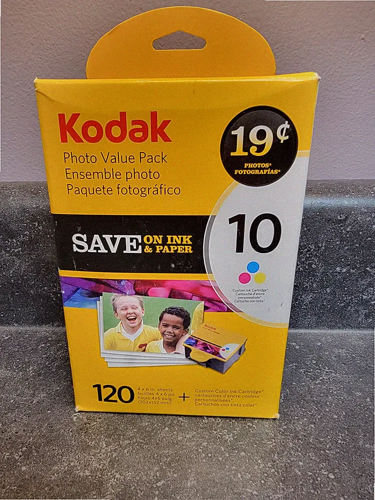 Kodak Photo Pack 120 4x6 + Custom Color Ink 10