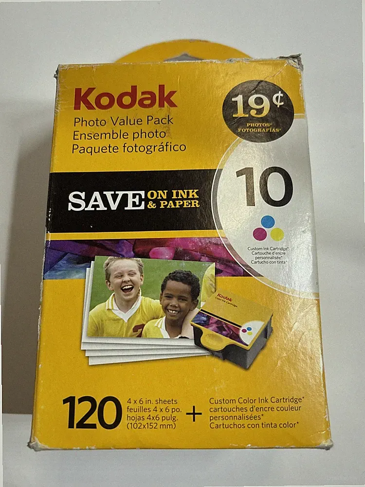 Kodak Photo Pack 120 4x6 + Custom Color Ink 10 (D)