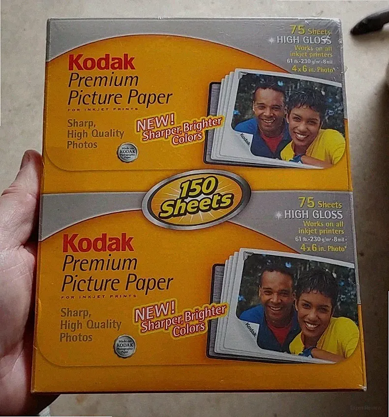 Kodak Photo Paper Premium High Gloss 4X6 Ink Jet Picture 150 Sheets Sealed Box