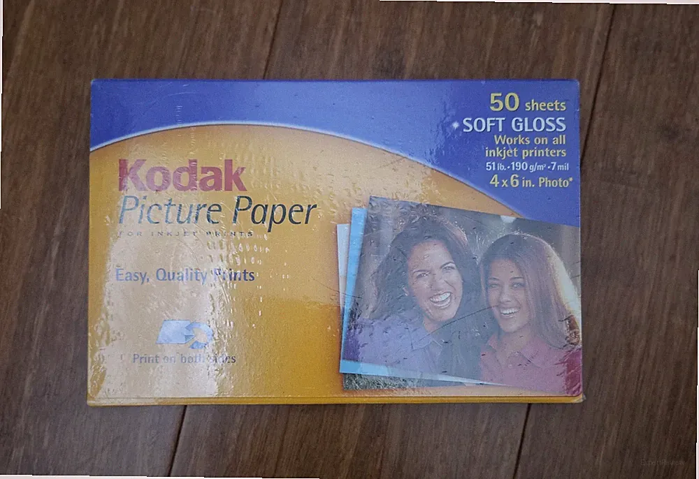 Kodak Picture Paper For Ink Jet 50 Sheets Sealed Soft Gloss & 100 gloss 4" x 6"