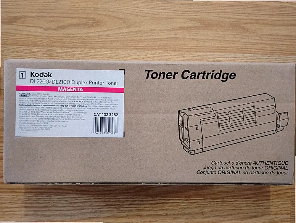 KODAK PRINTER DL2200/DL2100 DUPLEX PRINTER MAGENTA TONER CARTRIDGE 102-3282