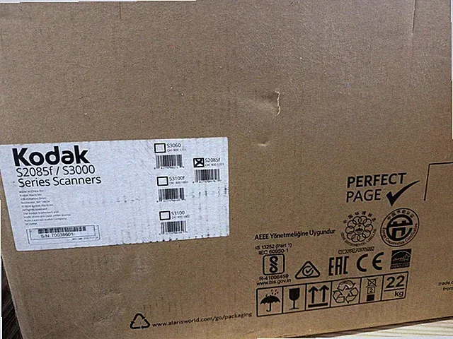 Kodak S2085F A4 Document Scanner 85PPM 600DPI Color 8001703