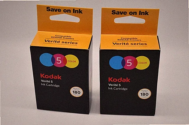 Lot of 2 Kodak Verite 5 Ink Cartridge 5 Color, DEFECTIVE/EMPTY for RECYCLE ONLY