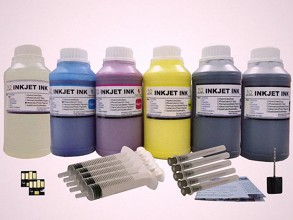 ND® Pigment Inks for Kodak 10:ESP 7 7250 9 9250 Office 6150 6X250ml/s 2chips