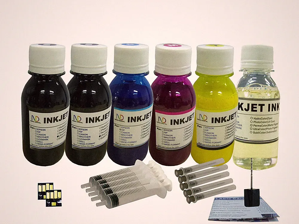 ND® Refill pigment ink for Kodak 10 ESP 5 5210 5250 7 7250 6x4oz/s with 2 chips
