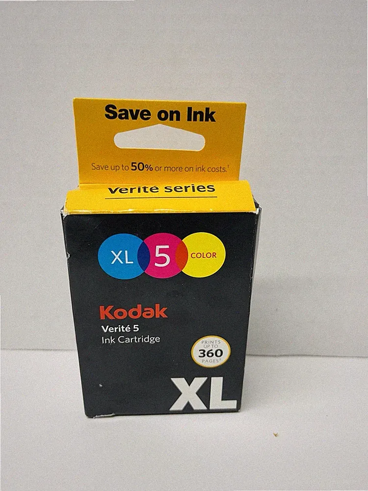 New Sealed Authentic Kodak Verite XL 5 Color Ink Cartridge - Up to 360 Pages